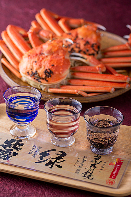 新潟の蟹には、新潟の日本酒